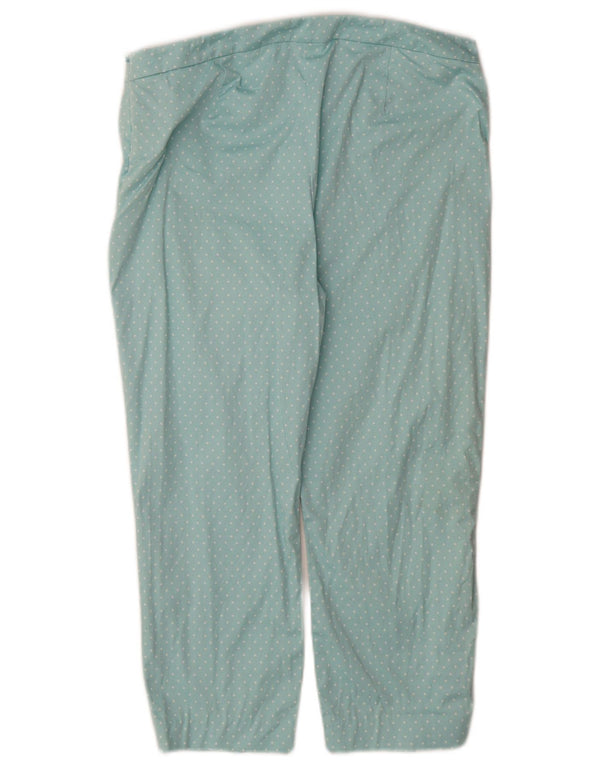 Spodnie Capri Marks & Spencer Damskie UK 14 Medium W32 L22 Turkusowe