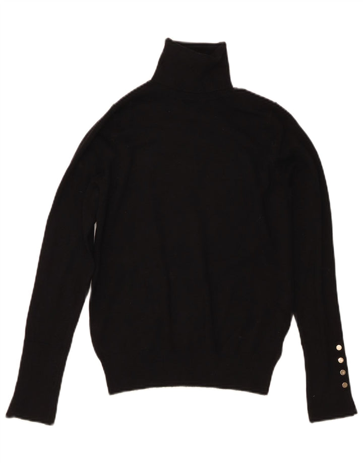 Damski sweter z golfem Zara UK 10 Small, czarna wiskoza