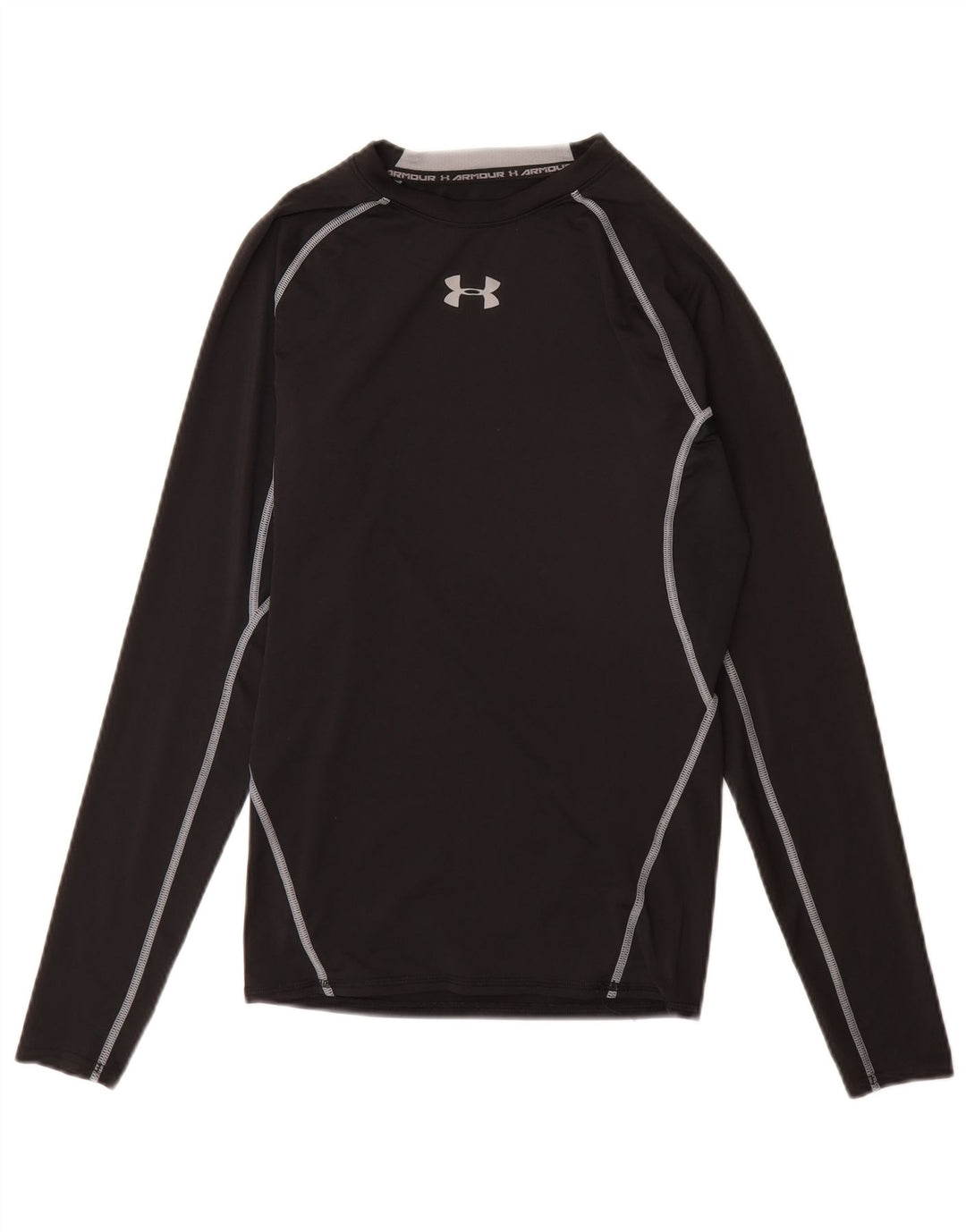 Męski top kompresyjny Under Armour z długim rękawem, średni czarny