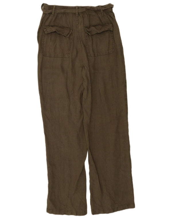 Spodnie damskie Marks & Spencer Straight Chino UK 8 Small W26 L30 Khaki