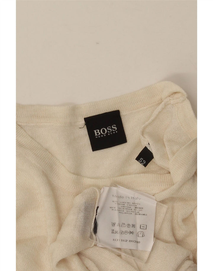 Koszulka męska HUGO BOSS Top IT 52 Large Beżowa Wiskoza