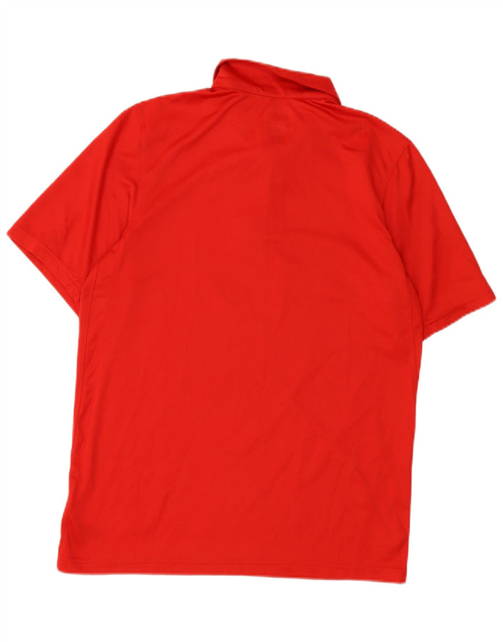 Męska koszulka polo Nike Dri Fit, mała, czerwona, poliestrowa