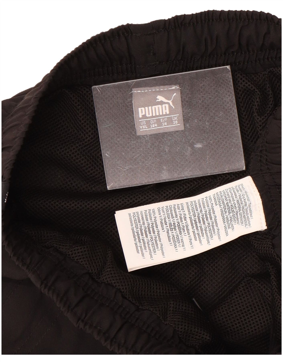 Chłopięce spodnie dresowe PUMA z grafiką, 13-14 lat, czarny poliester