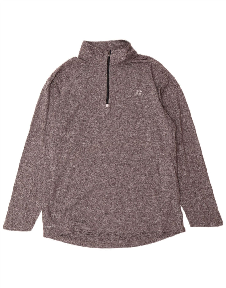 Top męski dresowy RUSSELL ATHLETIC Dri-Power, UK 42/44, duży szary