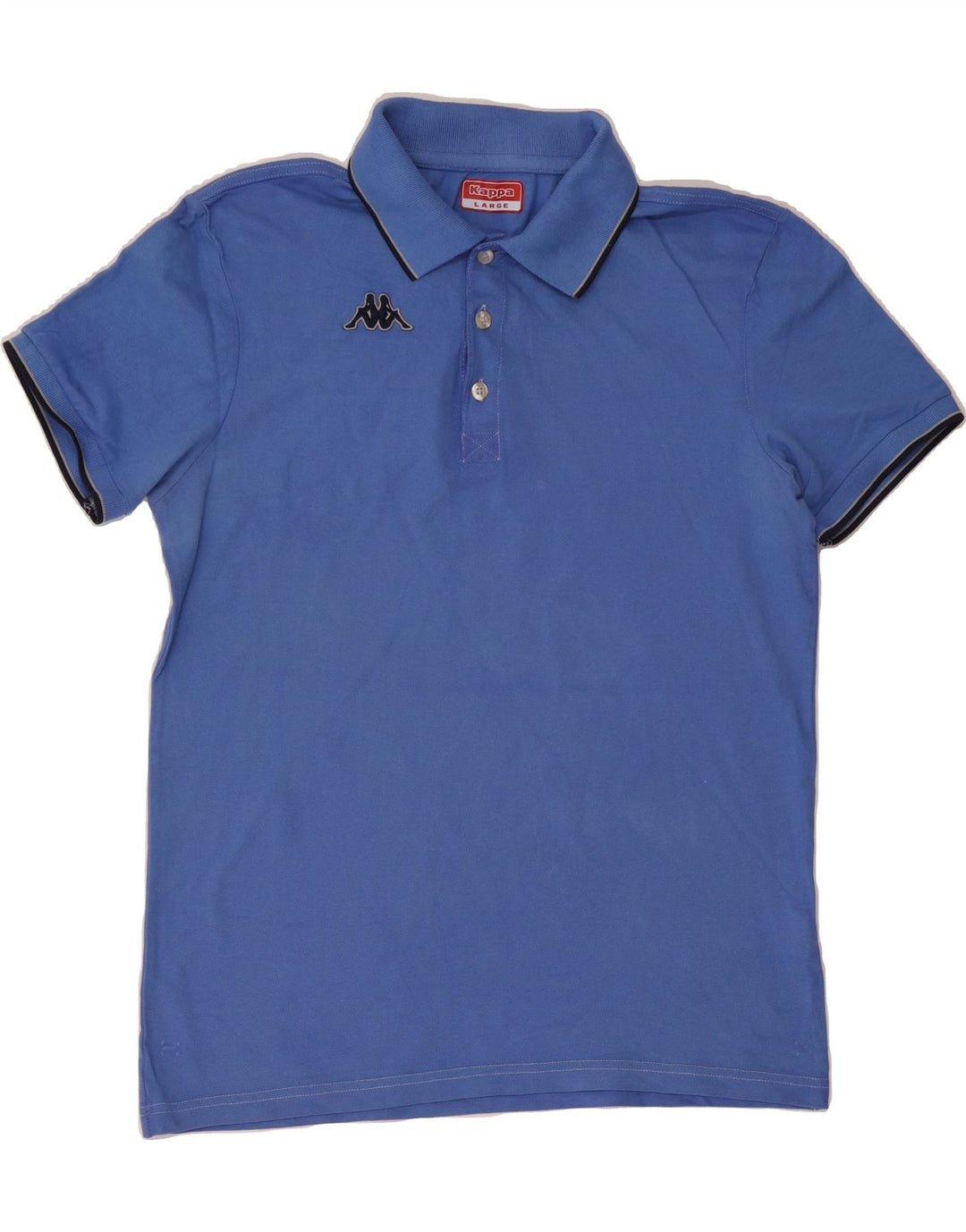 KAPPA Mens Polo Shirt Large Blue Cotton Vintage Kappa and Second-Hand Kappa from Messina Hembry 