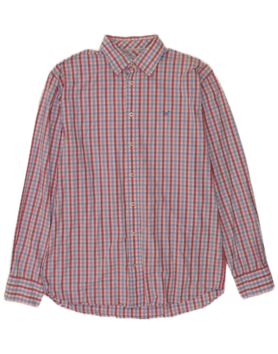 Crew Clothing Męska koszula o klasycznym kroju, średnia, wielokolorowa bawełniana kratka