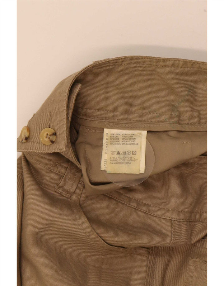 Marlboro Classics Damska spódnica w kształcie litery A EU 38 Medium W26 Khaki Linen