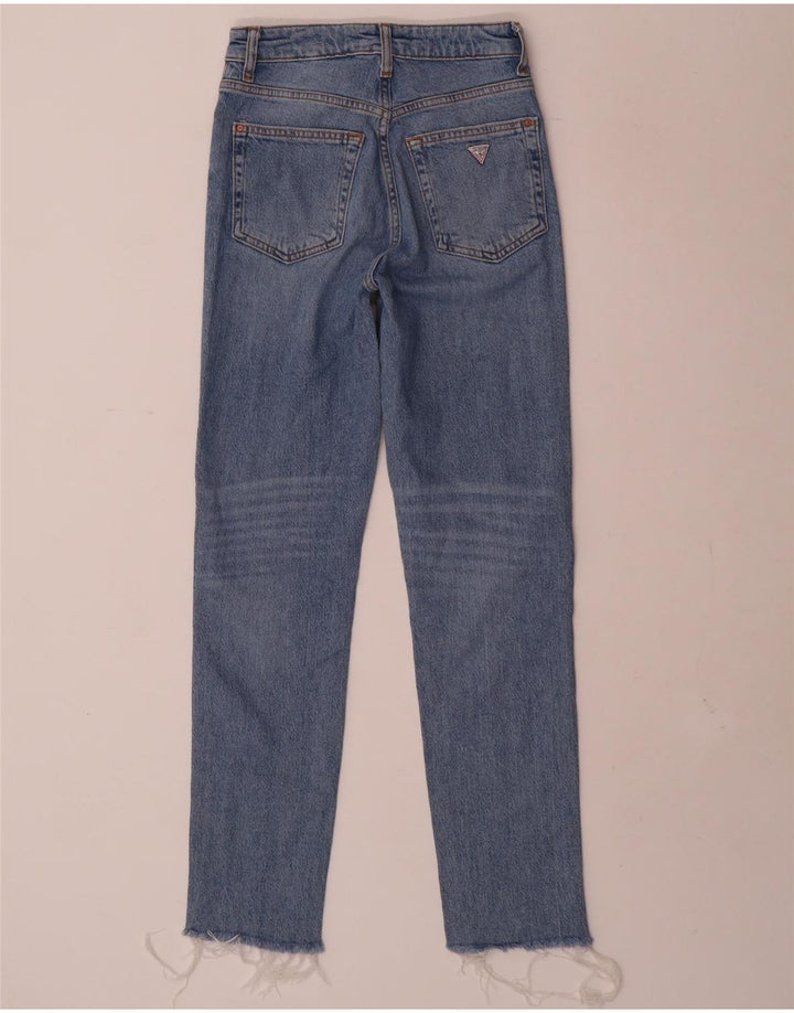 Guess Damskie Jeansy Slim W24 L28 Niebieskie Bawełniane