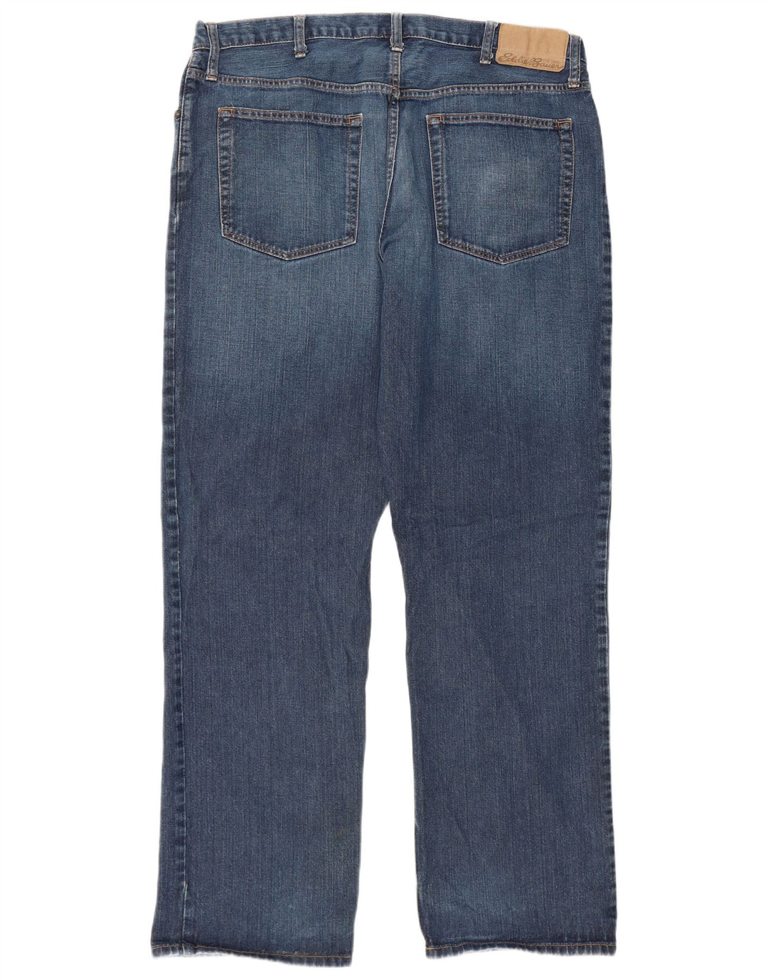 Eddie Bauer Męskie proste dżinsy o swobodnym kroju W38 L34 Niebieska bawełna