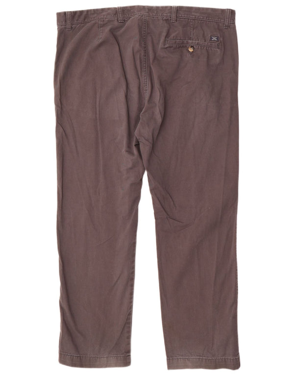 Marks & Spencer Męskie proste spodnie chino W40 L29 Szara bawełna