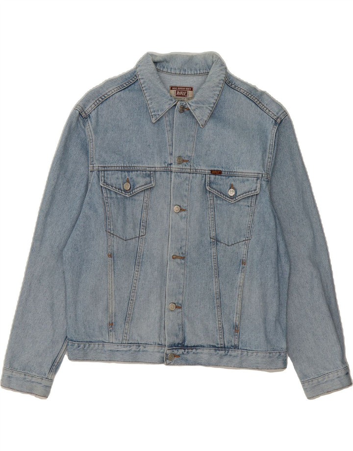 RIFLE Mens Denim Jacket UK 40 Large Blue Vintage Rifle and Second-Hand Rifle from Messina Hembry 