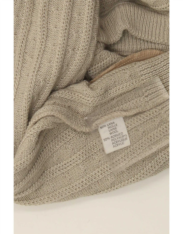 Męski sweter rozpinany Explorer IT 52 Duża beżowa wełna