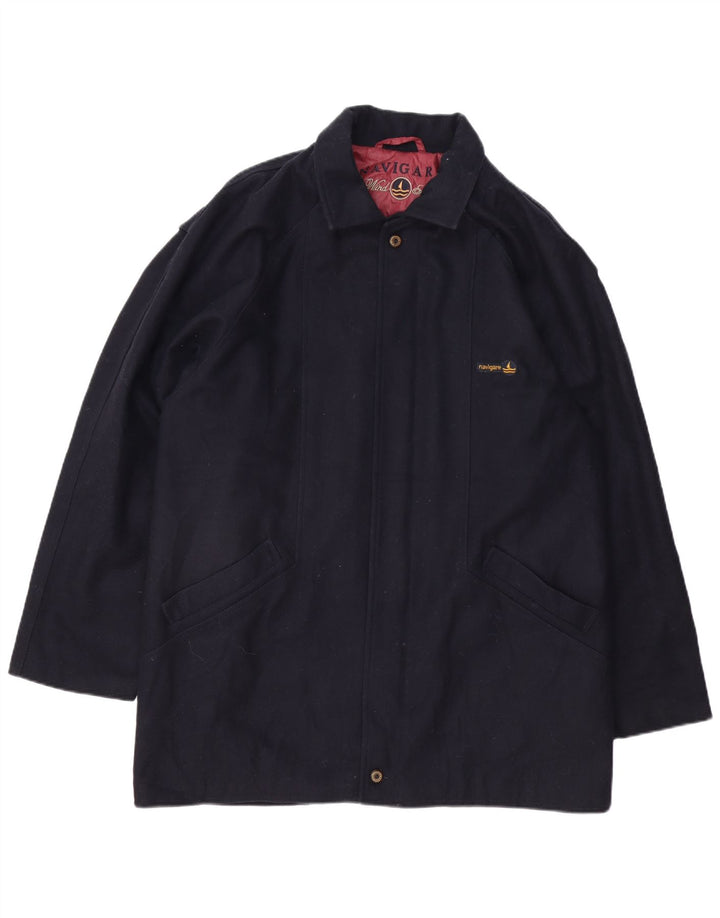 Płaszcz męski Navigare UK 42 XL, granatowy, wełniany