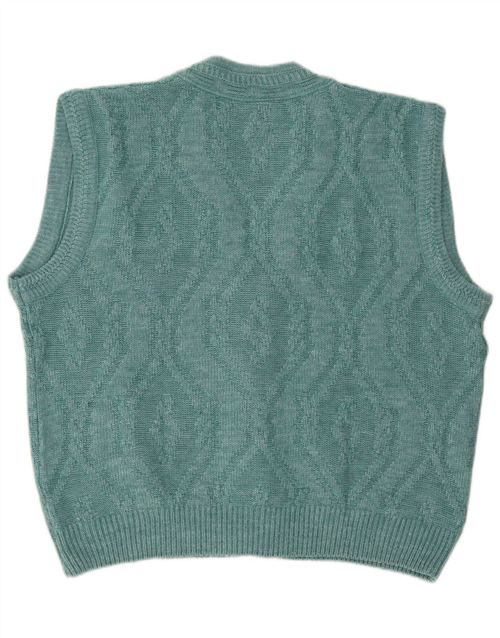 Męski sweter bez rękawów Claude De Pierre IT 48/50 średni niebieski