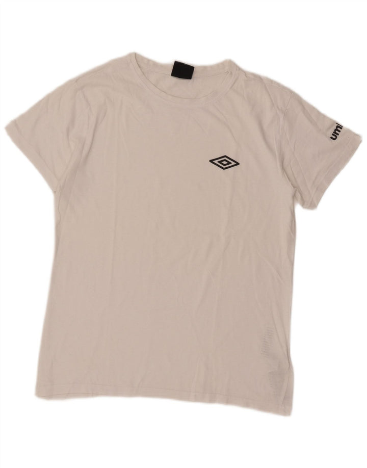 Umbro Męski T-shirt Top Średniej Białej Bawełny