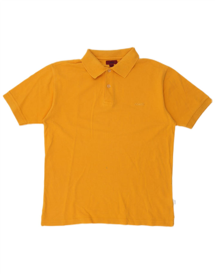 Męska koszulka polo Asics, średnia żółta bawełna