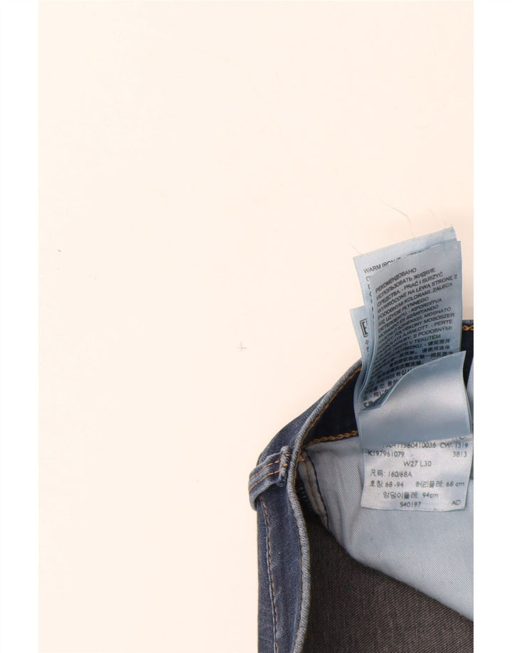 Damskie jeansy skinny LEVI'S W27 L30 Niebieskie bawełniane