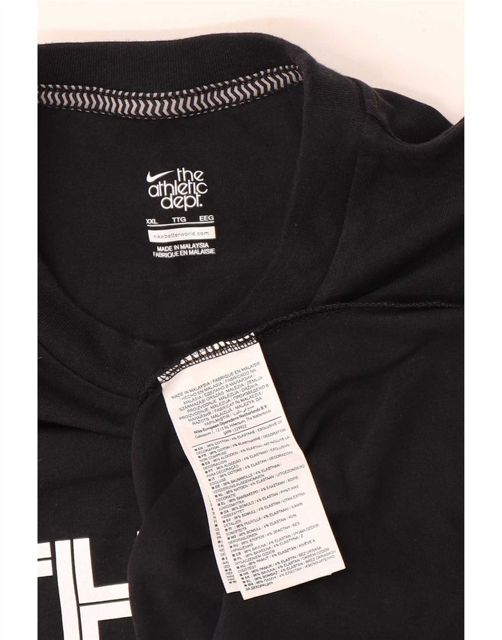 Męska koszulka z kamizelką z grafiką Nike 2XL, czarna, bawełniana