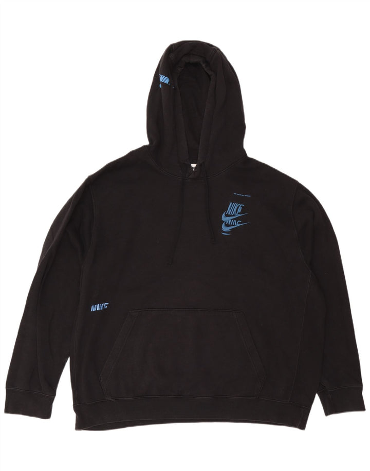 Męski sweter z kapturem Nike Graphic 2XL, czarny, bawełniany