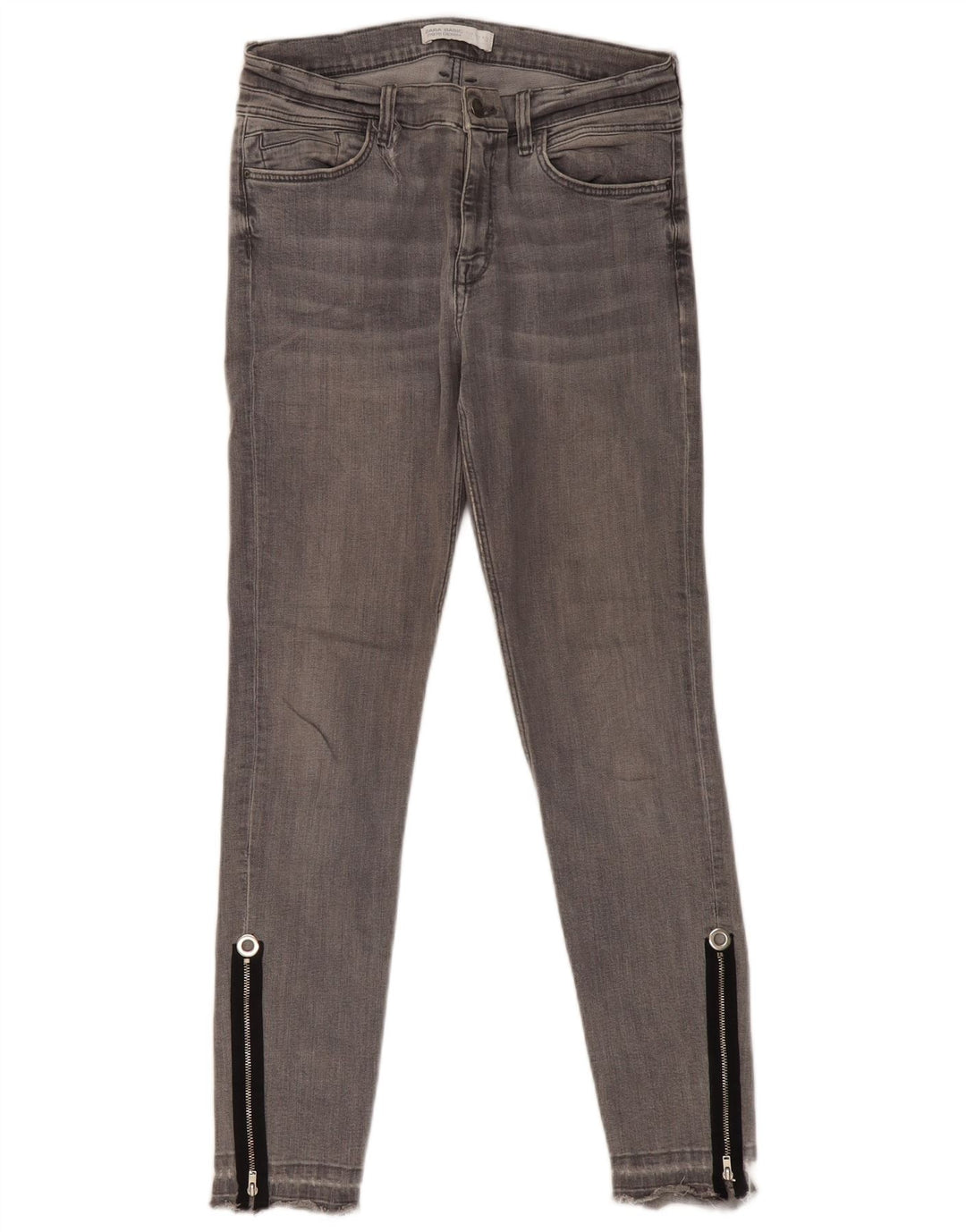 Damskie jeansy skinny ZARA EU 38 Small W28 L29 Szare