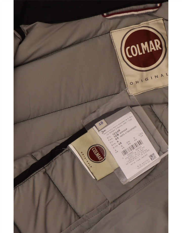 Męska ocieplana kurtka z kapturem Colmar IT 48 Średni czarny nylon