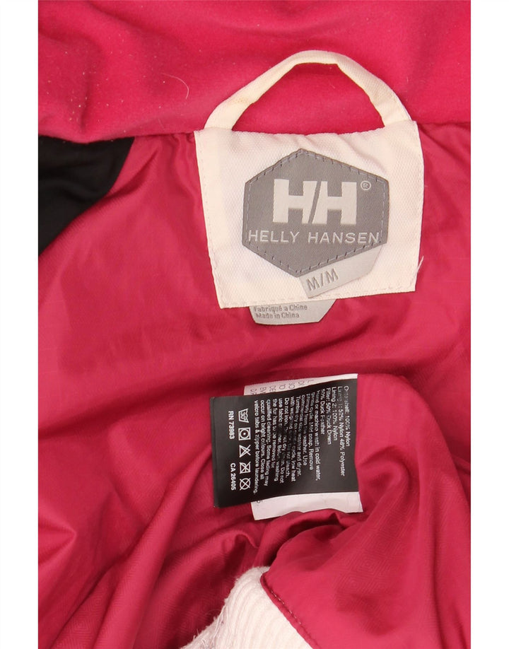 Damska wyściełana kurtka z kapturem Helly Hansen UK 12 Średni biały nylon