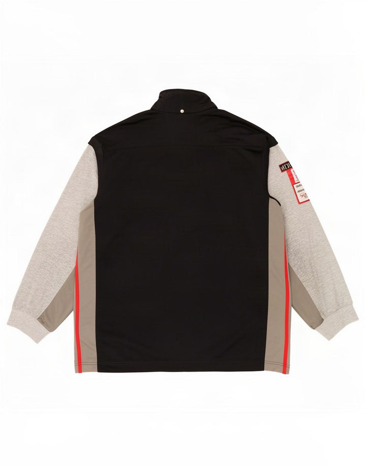 Adidas Męska bluza dresowa XL, czarna, z blokami kolorów