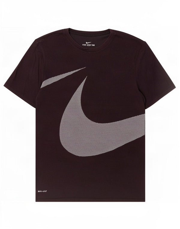 Męski T-shirt Nike Dri Fit z grafiką, średni czarny, bawełniany
