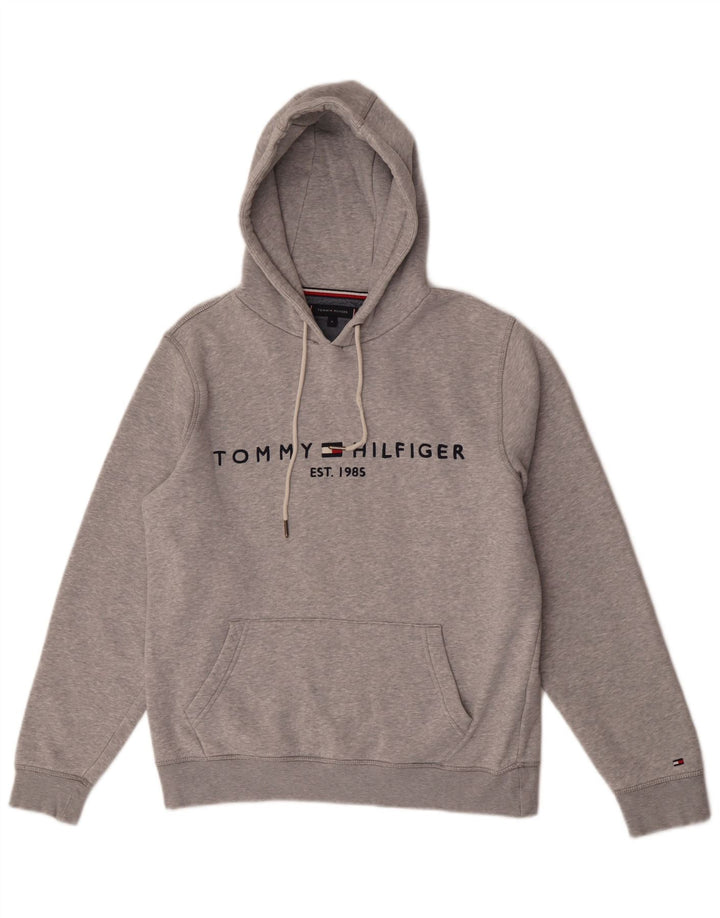 Męski sweter z kapturem Tommy Hilfiger w kolorze średnioszarym