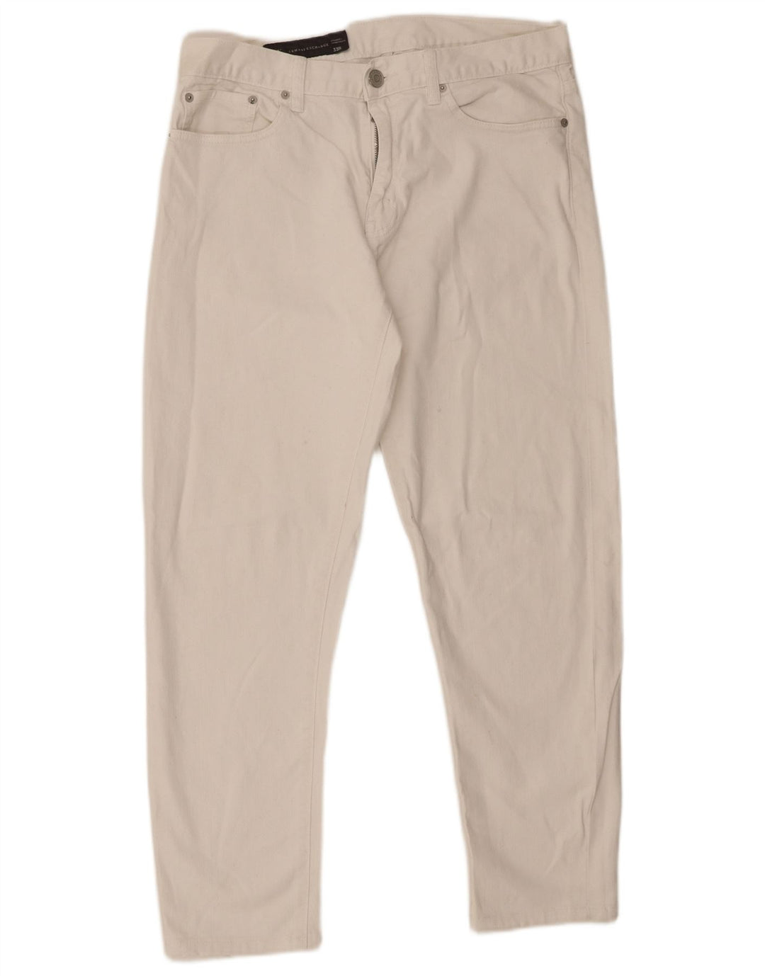 Armani Exchange Męskie jeansy slim W33 L28 Biała bawełna