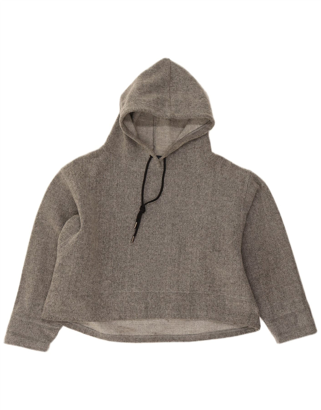Damski sweter oversize z kapturem Zara UK 14 Średni szary akryl