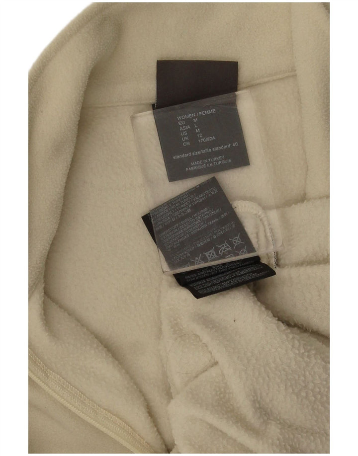 Damski sweter polarowy Jack Wolfskin z zamkiem błyskawicznym UK 12, średni beżowy poliester