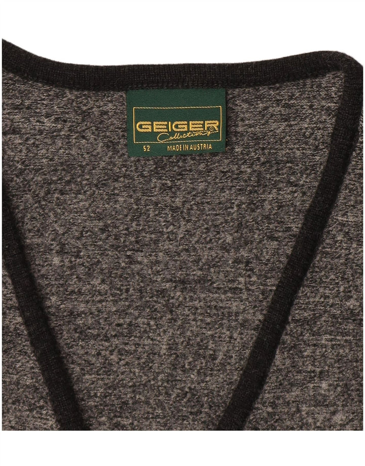 Męski sweter bez rękawów Geiger IT 52, duży, szary