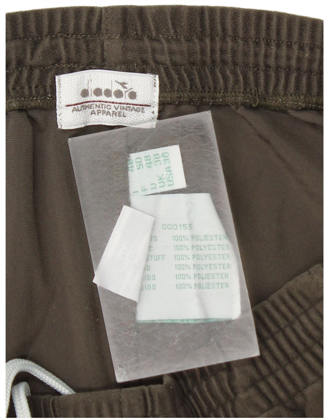 Męskie spodnie dresowe Diadora XL, khaki, poliester