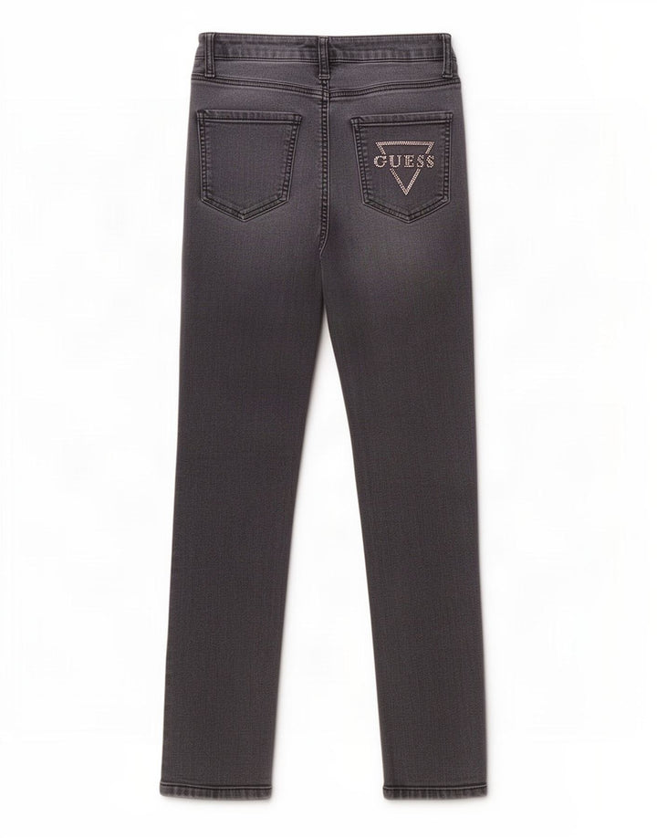 Guess Damskie jeansy Skinny W28 L25 Szare bawełniane