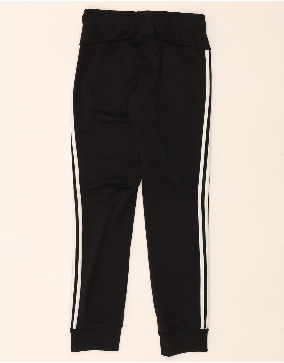 Damskie spodnie dresowe ADIDAS Joggers UK 8/10, małe, czarne, poliestrowe