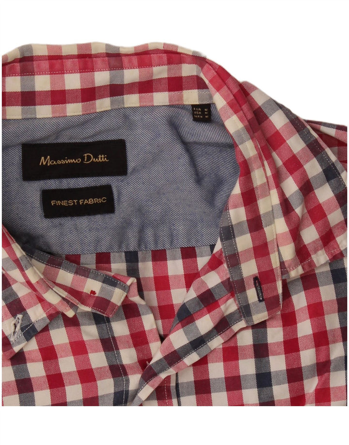 Koszula męska Massimo Dutti, średnia czerwona kratka