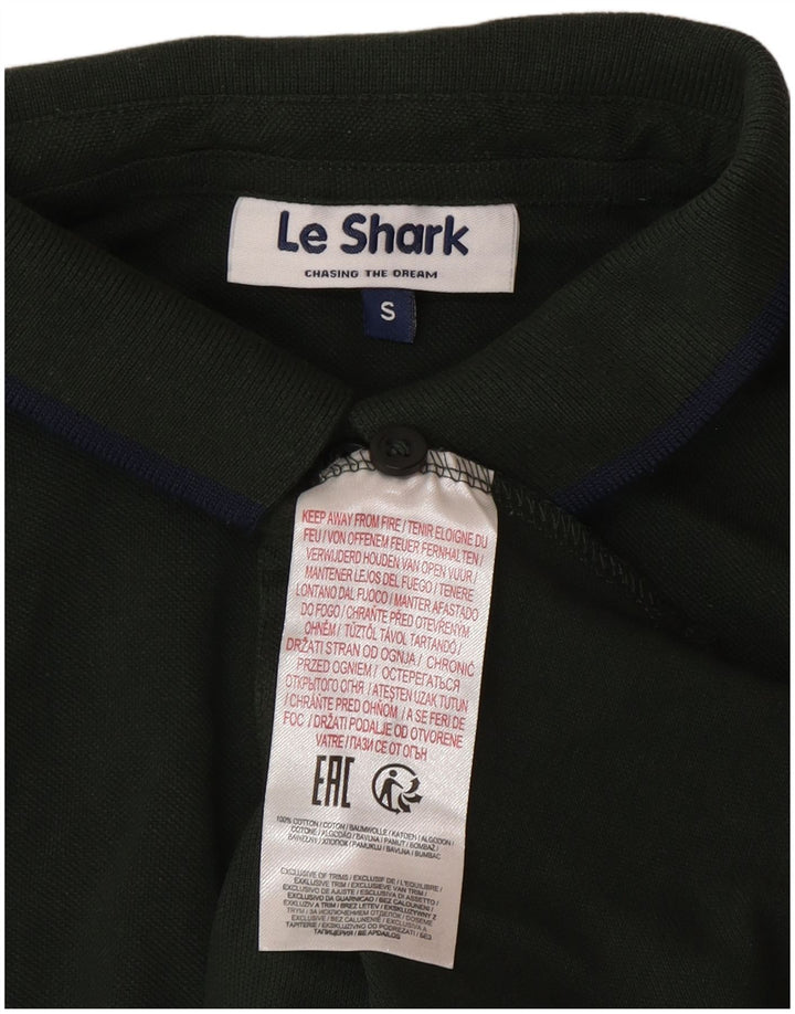 Męska koszulka polo Le Shark, mała, zielona, bawełniana