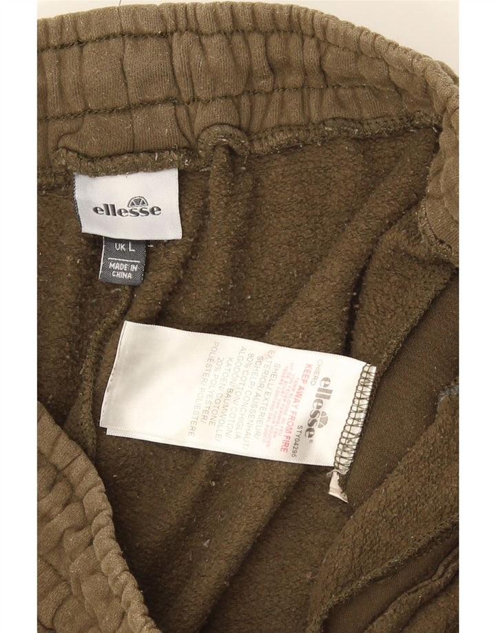 Męskie spodnie dresowe Ellesse Joggers, duże, bawełniane w kolorze khaki