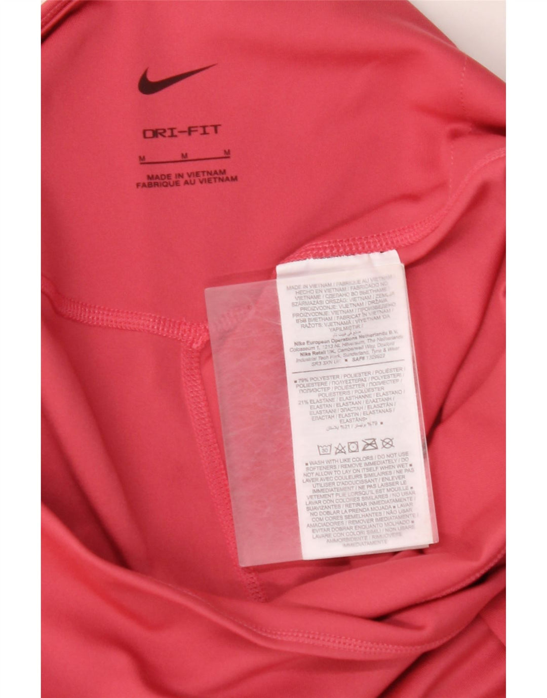 Damskie spodenki sportowe NIKE Dri Fit UK 12, średni różowy poliester