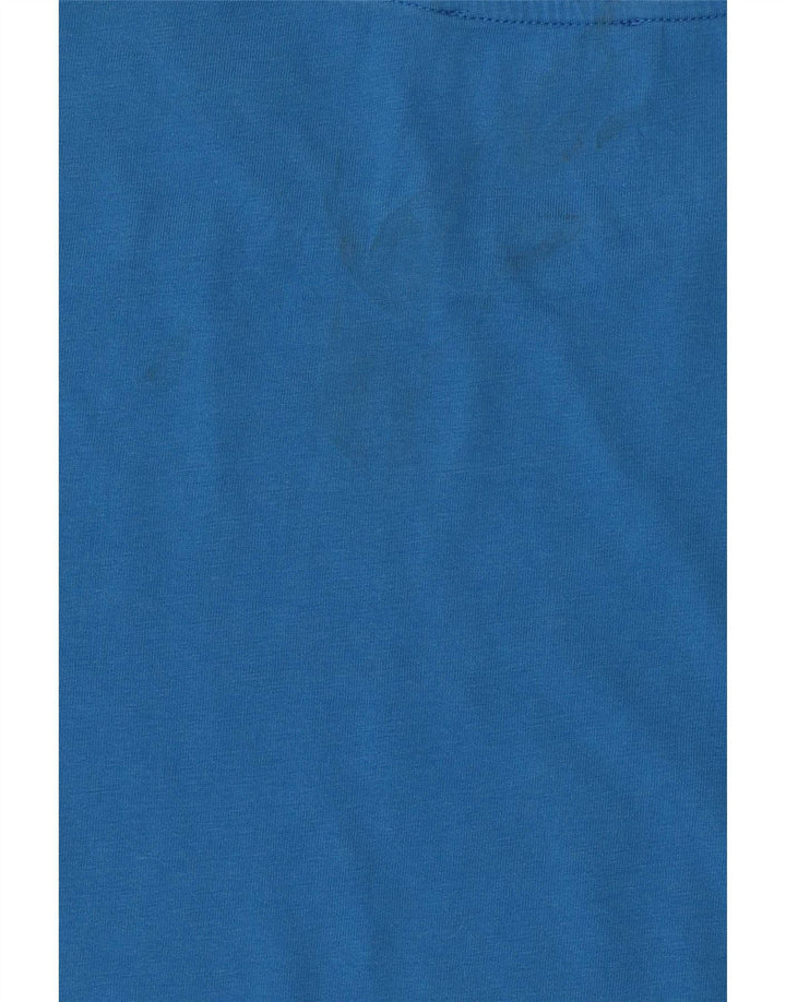 Męski T-shirt z grafiką Trussardi Jeans, średni niebieski