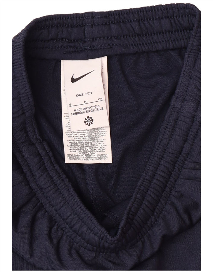 Męskie spodnie dresowe Nike Dri Fit, małe, granatowe, poliestrowe