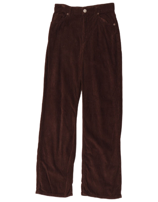 Damskie proste sztruksowe spodnie Zara EU 38 Small W28 L31 Brązowe