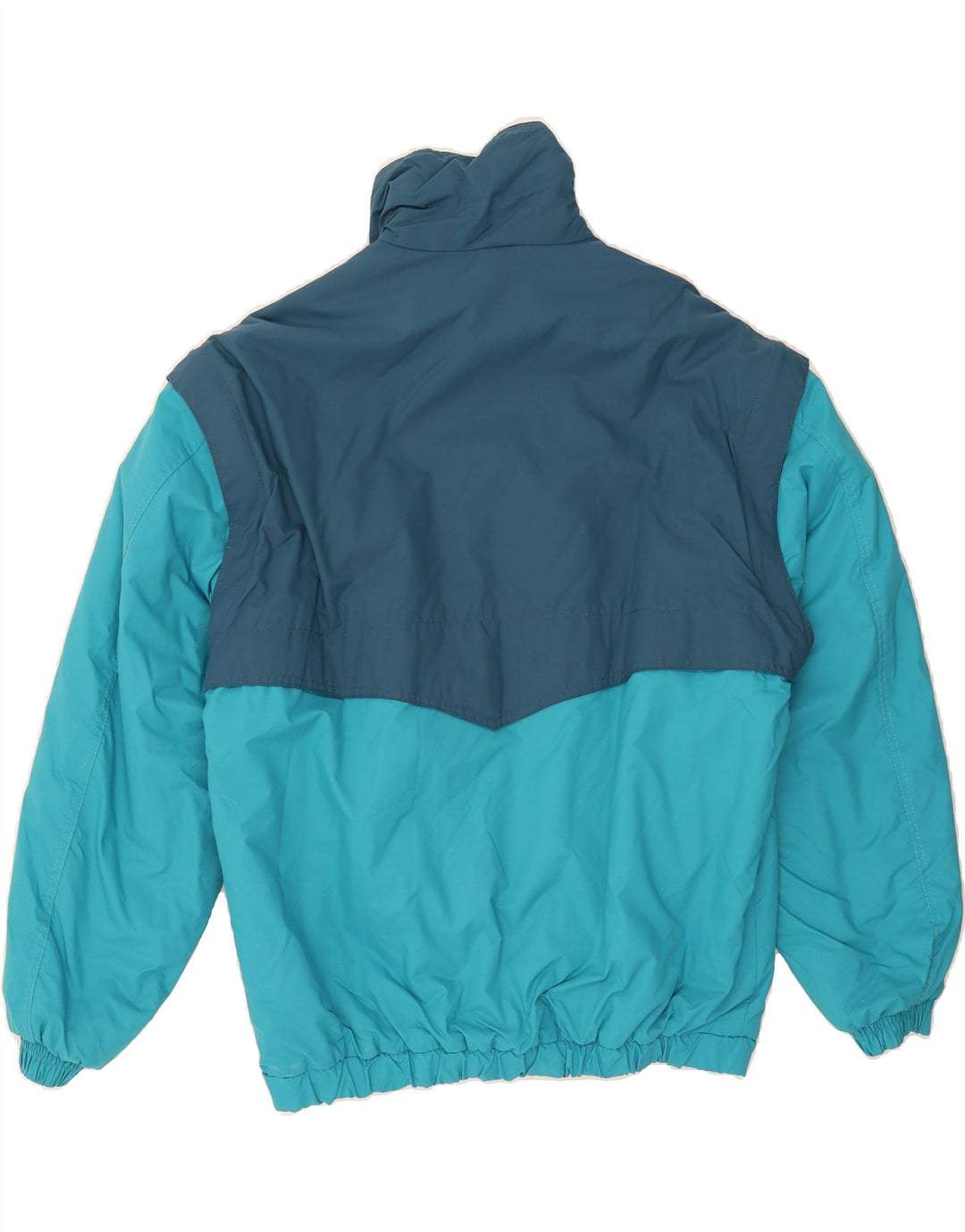 COLMAR Mens Padded Jacket IT 50 Large Blue Colourblock Vintage Colmar and Second-Hand Colmar from Messina Hembry 