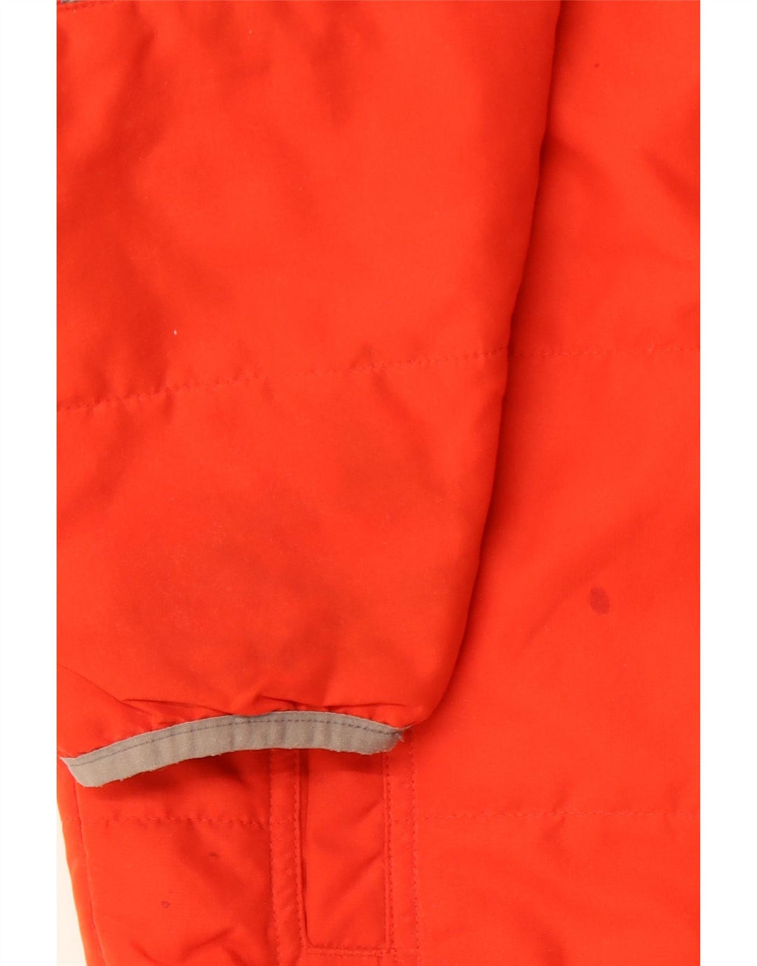 ADIDAS Boys Hooded Windbreaker Jacket 9-10 Years Orange Polyester