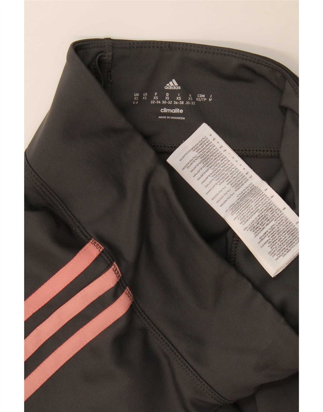 Damskie legginsy Adidas Climalite UK 4/6 XS Szary poliester
