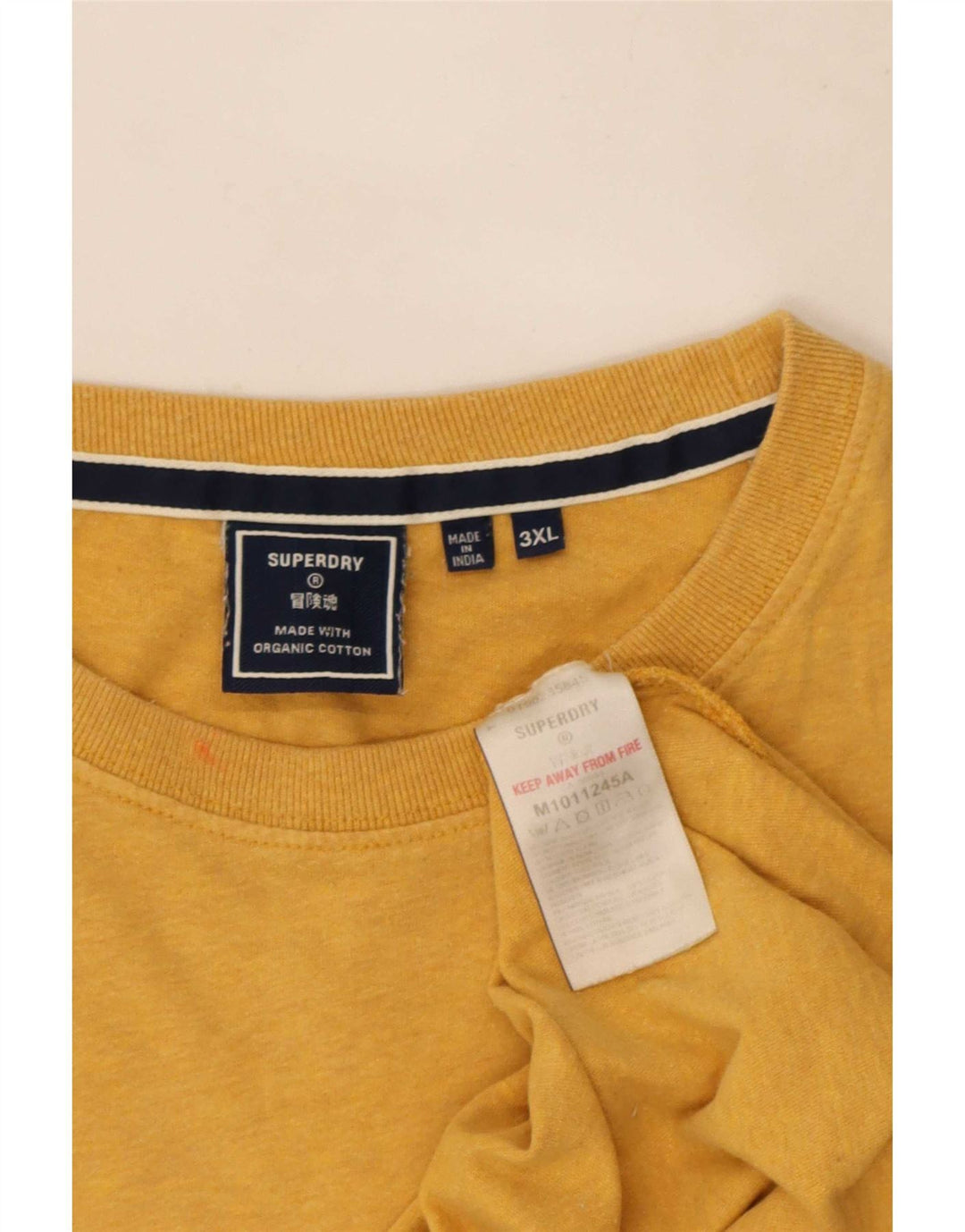 T-shirt męski Superdry, 3XL, żółty, bawełniany