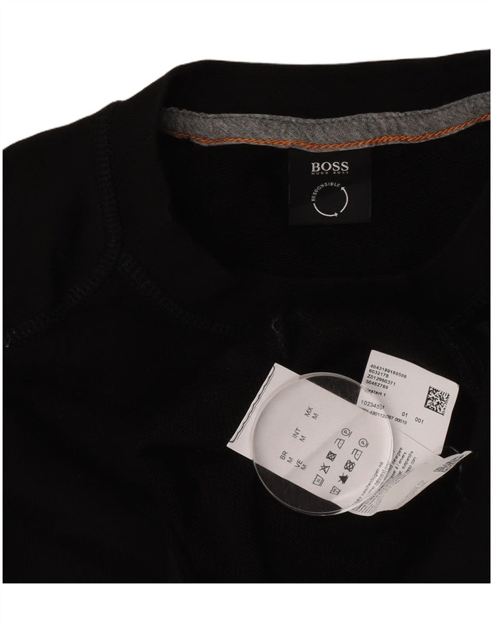 Męska bluza Hugo Boss, średnia czarna, bawełniana