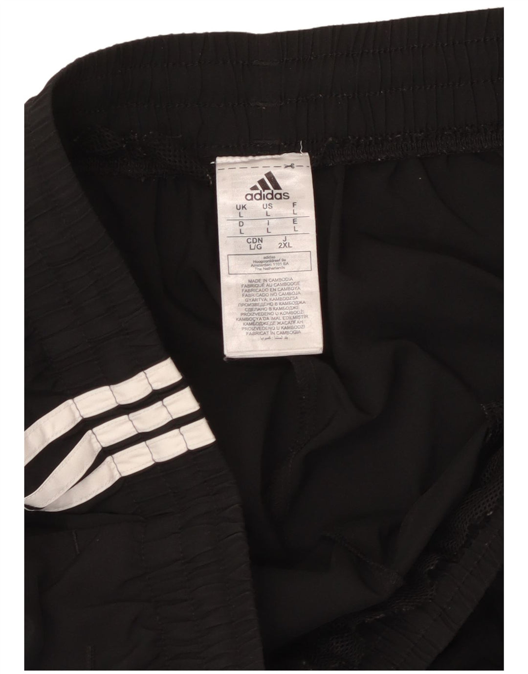 Męskie spodenki sportowe ADIDAS La Black Polyester