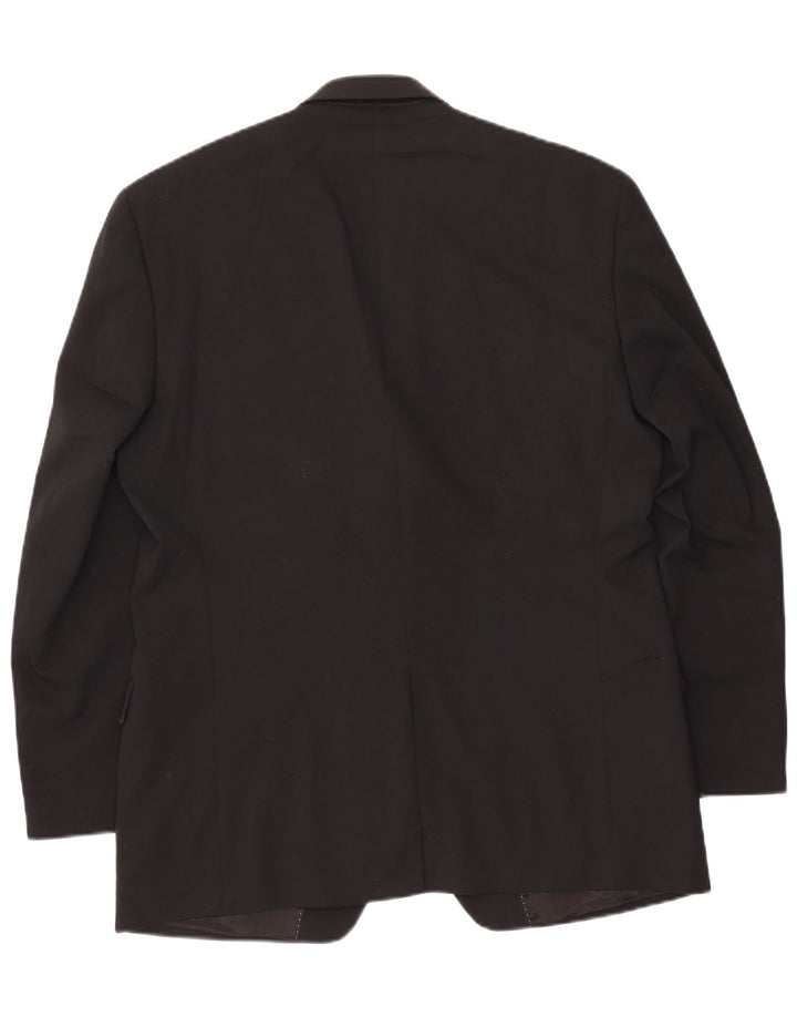 Męska marynarka zapinana na 2 guziki Chaps UK 42 XL Czarna wełna